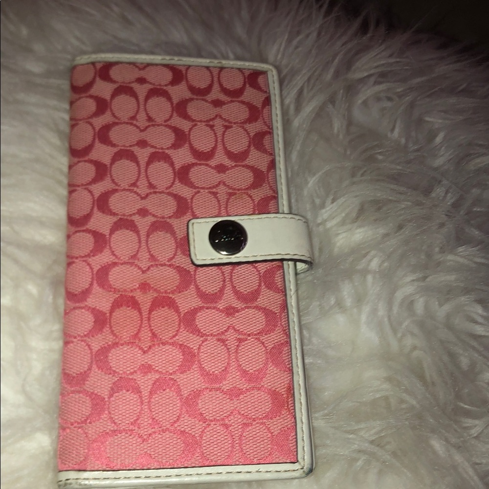 Coach Pink and Cream Wallet